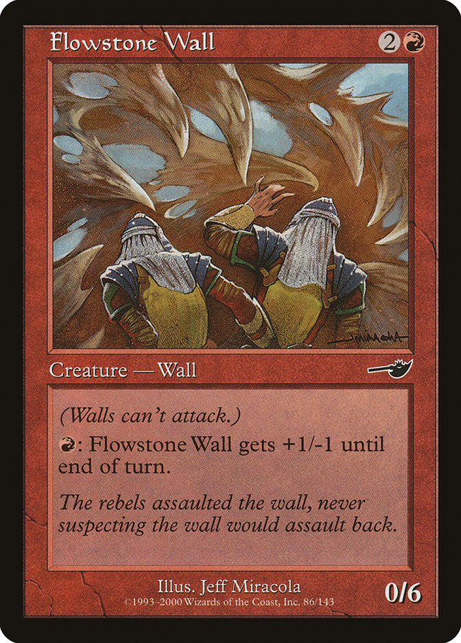 Flowstone Wall 86/143 (Nemesis)  - Foil | Good Games Morley