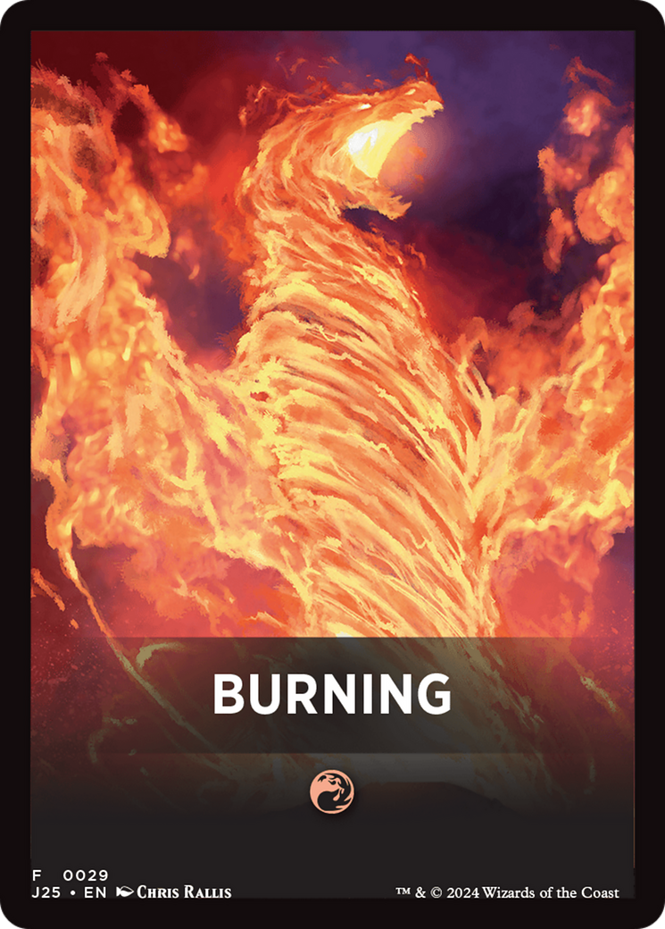 Burning Theme Card [Foundations Jumpstart Front Cards] | Good Games Morley