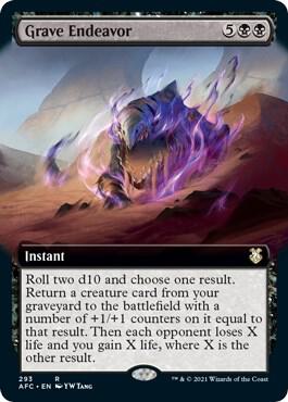 Grave Endeavor Extended Art 293/62 (Commander: Adventures in the Forgotten Realms)  | Good Games Morley