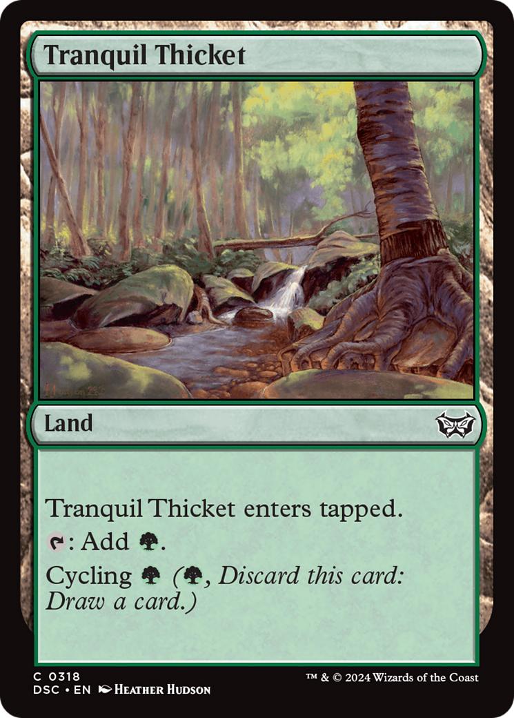 Tranquil Thicket [Duskmourn: House of Horror Commander] | Good Games Morley