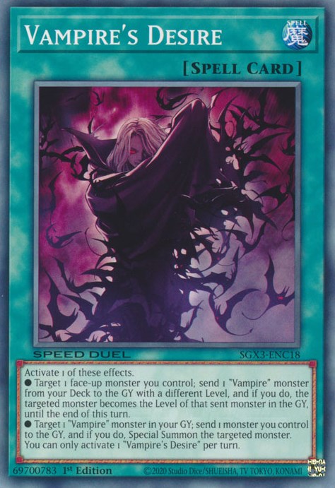 Vampire's Desire [SGX3-ENC18] Common | Good Games Morley