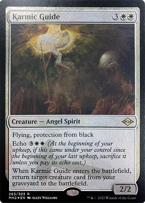 Karmic Guide Foil Etched 263 (Modern Horizons 2)  - Foil | Good Games Morley
