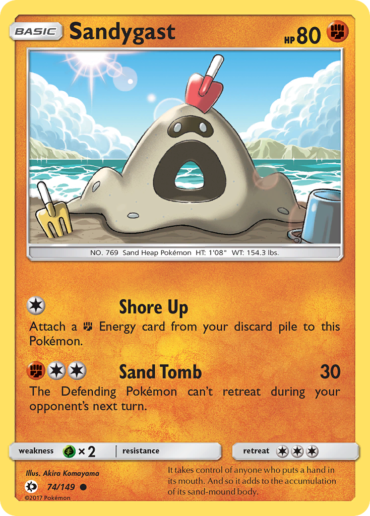 Sandygast (74/149) [Sun & Moon: Base Set] | Good Games Morley