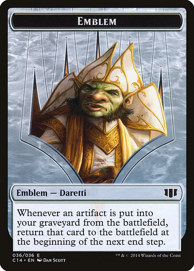Daretti, Scrap Savant Emblem // Tuktuk the Returned Double-Sided Token [Commander 2014 Tokens] | Good Games Morley