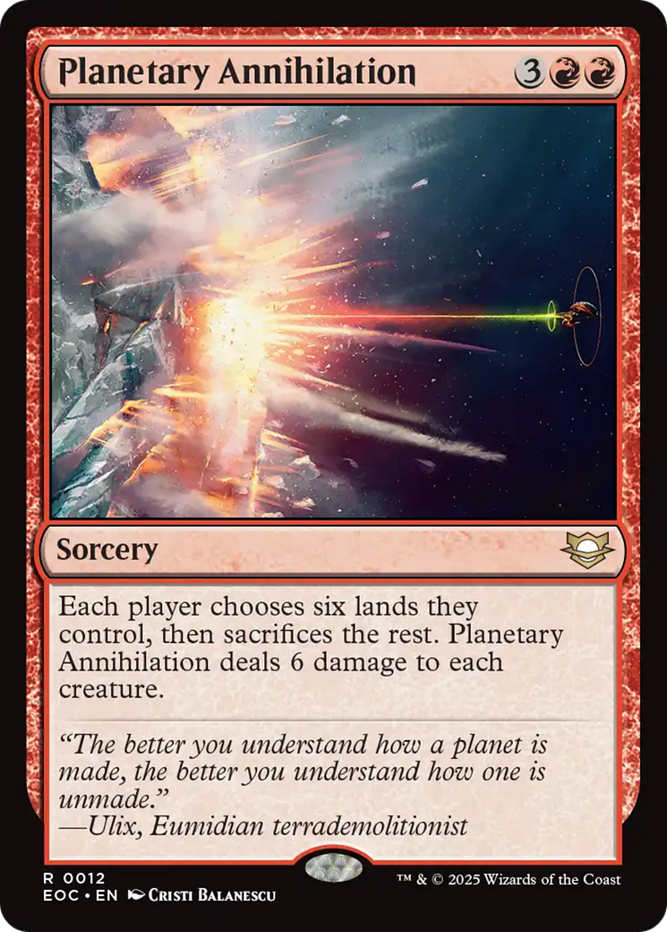 Planetary Annihilation [Edge of Eternities Commander] | Good Games Morley