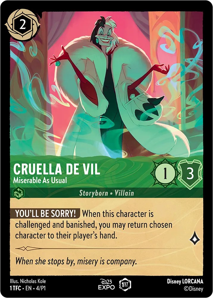 Cruella de Vil (4) [D23 Promos] | Good Games Morley
