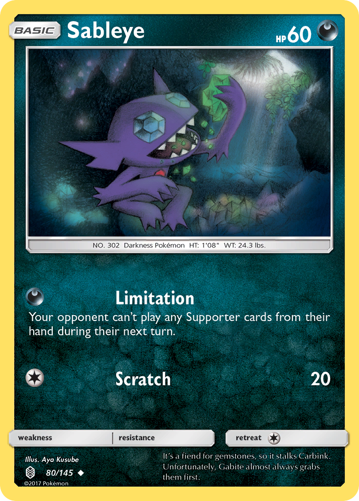 Sableye (80/145) [Sun & Moon: Guardians Rising] | Good Games Morley