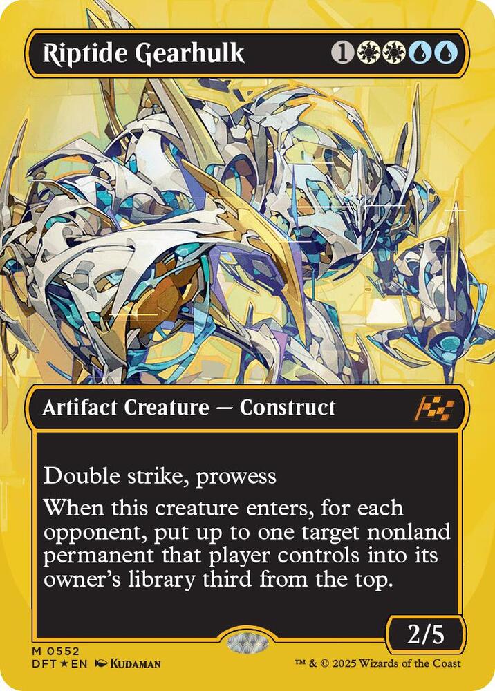 Riptide Gearhulk 552/291 (Aetherdrift)  - Borderless First-Place Foil | Good Games Morley