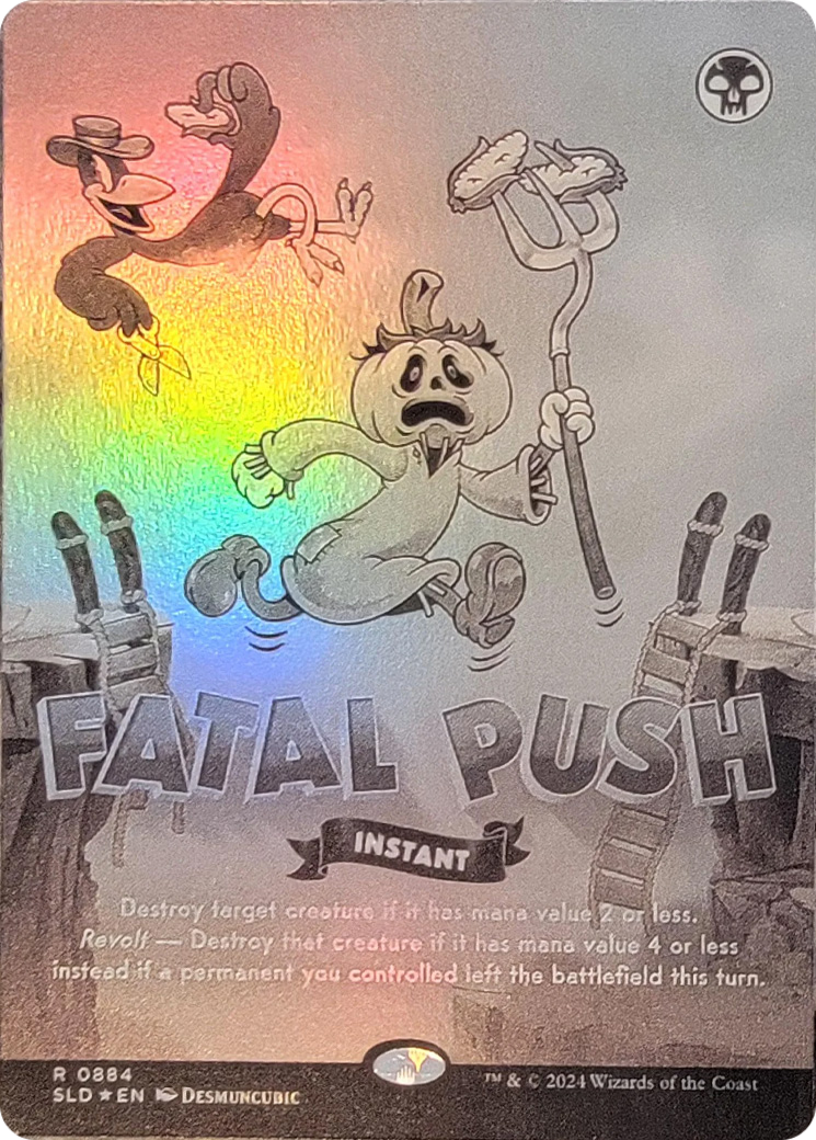 Fatal Push (0884) (Black & White Foil) [Secret Lair Drop Series] | Good Games Morley