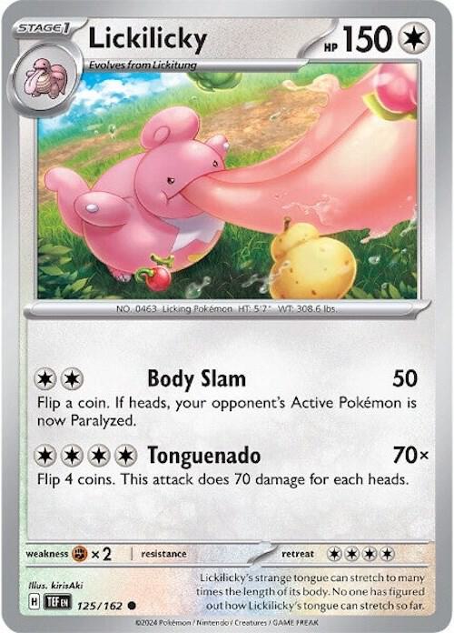 Lickilicky 125/162 (SV05: Temporal Forces)  - Reverse Holofoil | Good Games Morley