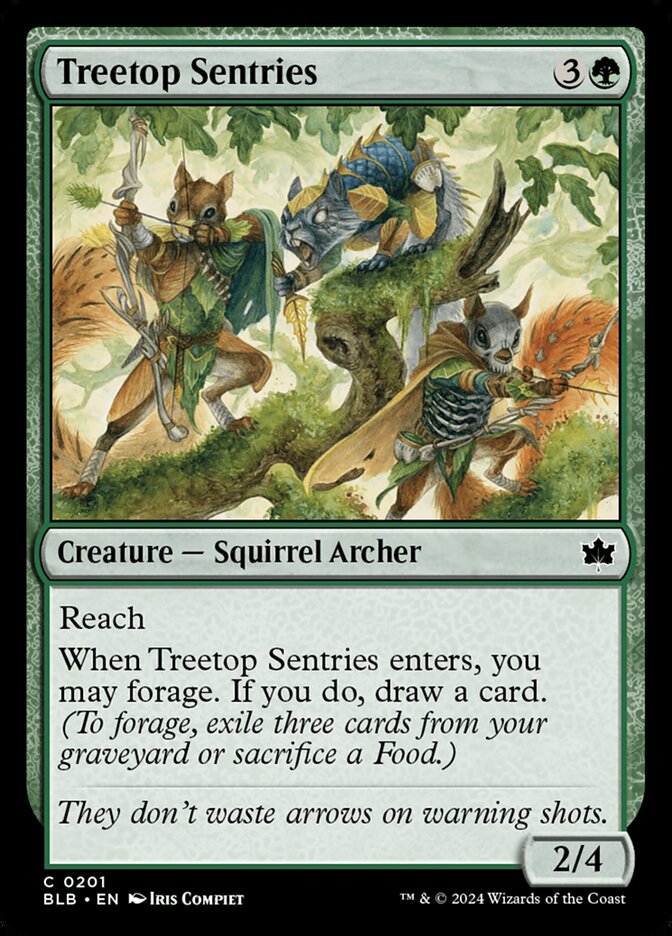 Treetop Sentries 201 (Bloomburrow)  - Foil | Good Games Morley