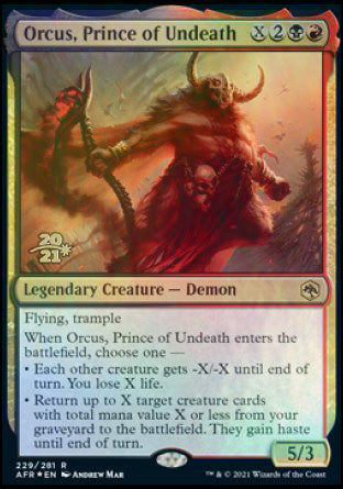 Orcus, Prince of Undeath [Dungeons & Dragons: Adventures in the Forgotten Realms Prerelease Promos] | Good Games Morley