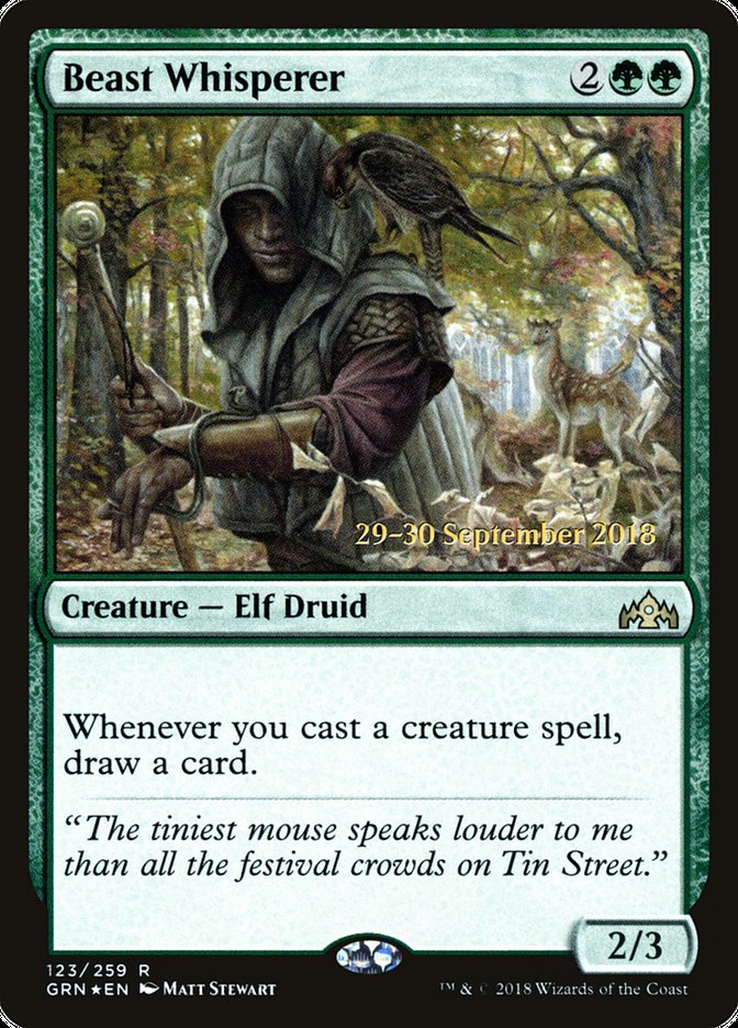Beast Whisperer [Guilds of Ravnica Prerelease Promos] | Good Games Morley