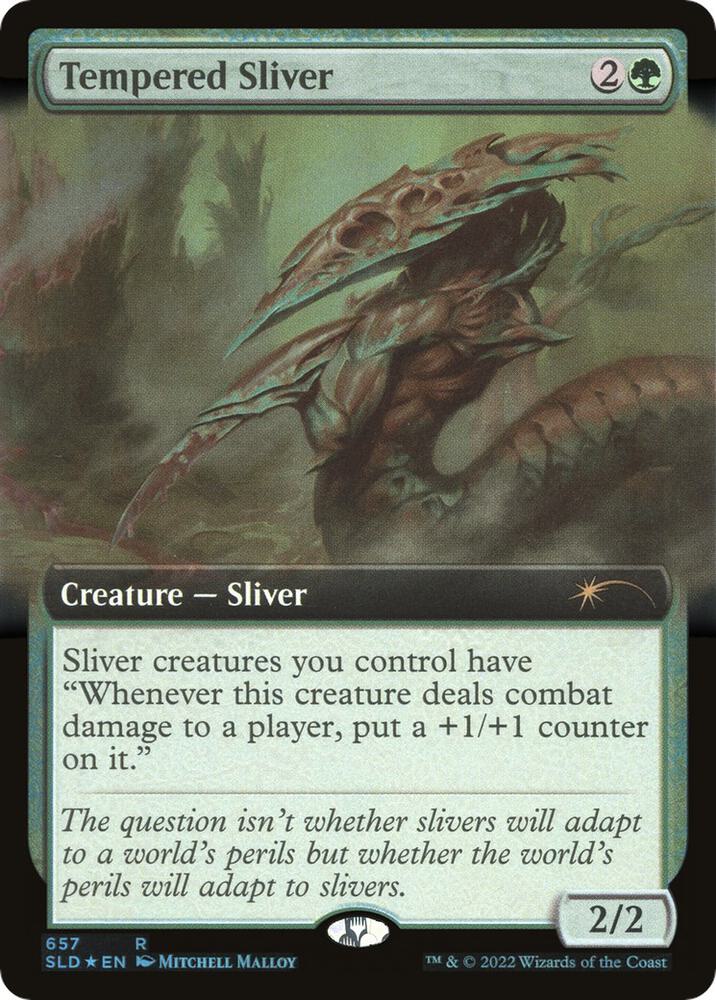 Tempered Sliver 657 (Secret Lair Drop Series)  - Extended Art Foil | Good Games Morley