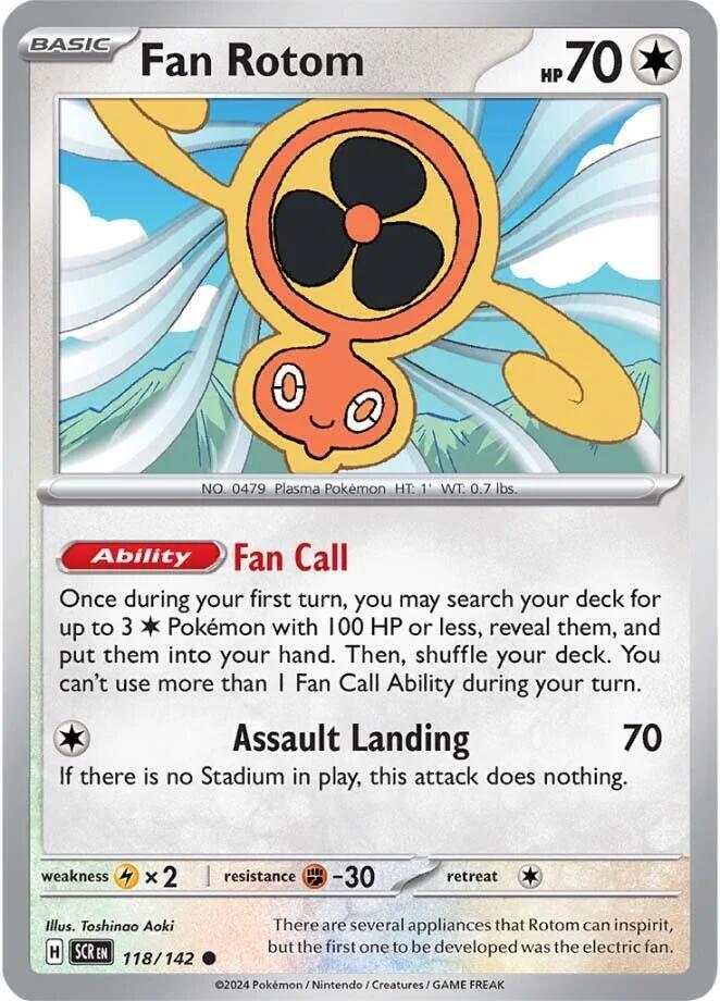 Fan Rotom 118/142 (SV07: Stellar Crown)  | Good Games Morley