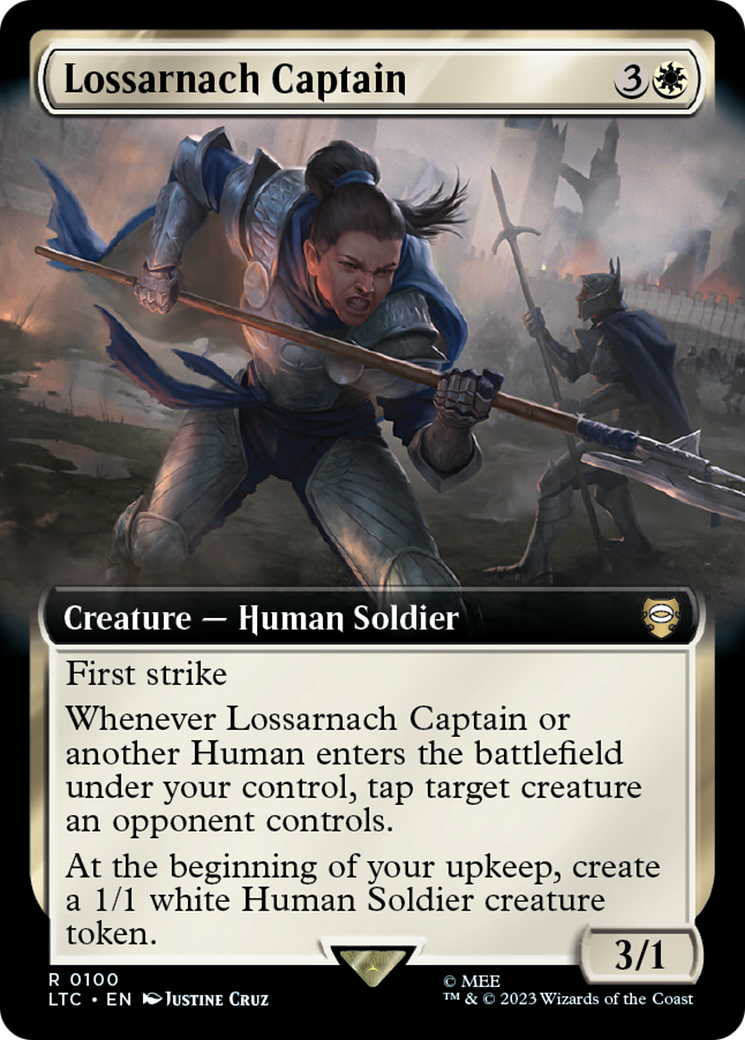 Lossarnach Captain (Extended Art) [The Lord of the Rings: Tales of Middle-Earth Commander] | Good Games Morley