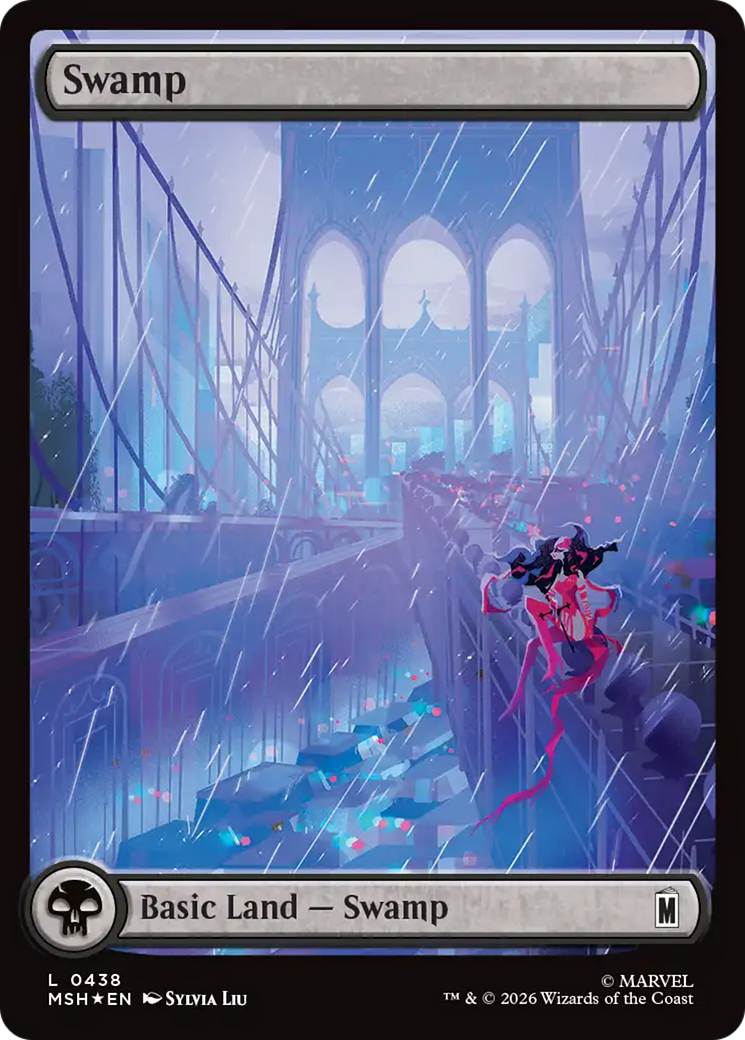 Swamp (0438) (Surge Foil) [Marvel Super Heroes] | Good Games Morley
