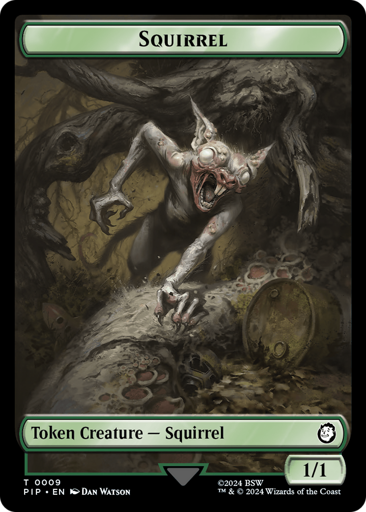 Radiation // Squirrel Double-Sided Token [Fallout Tokens] | Good Games Morley