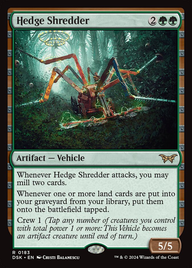 Hedge Shredder 183/286 (Duskmourn: House of Horror)  - Foil | Good Games Morley