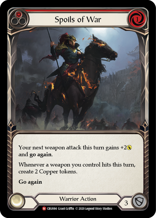 Spoils of War [CRU084] (Crucible of War)  1st Edition Rainbow Foil | Good Games Morley