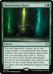 Disorienting Choice (Extended Art) [Duskmourn: House of Horror Commander] | Good Games Morley
