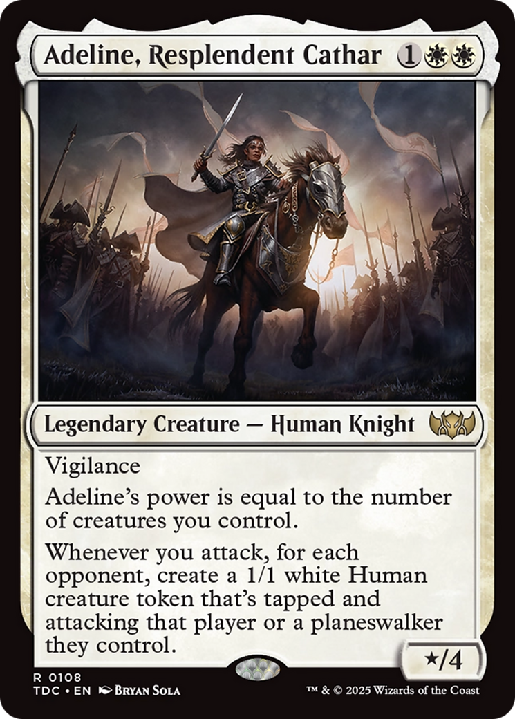 Adeline, Resplendent Cathar [Tarkir: Dragonstorm Commander] | Good Games Morley