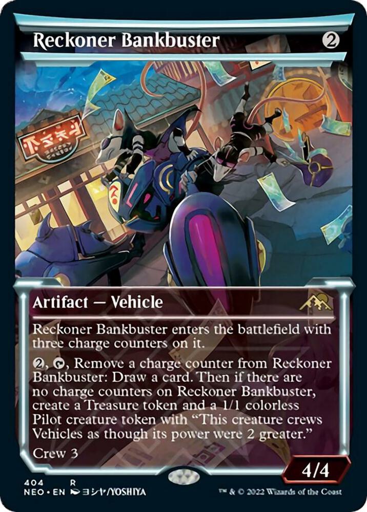 Reckoner Bankbuster 404/302 (Kamigawa: Neon Dynasty)  - Showcase Foil | Good Games Morley