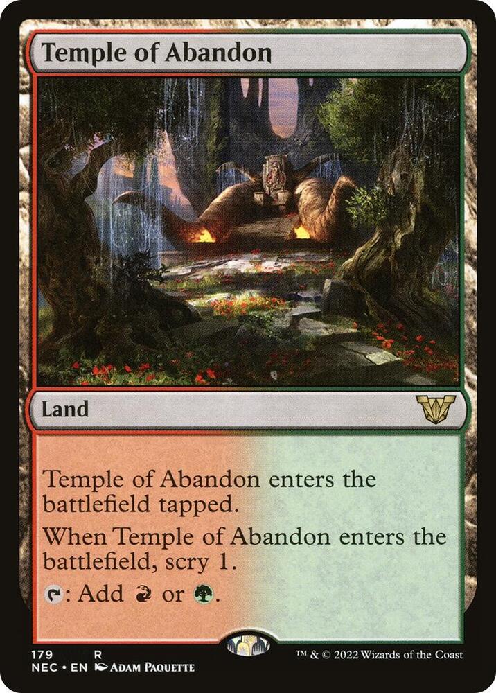 Temple of Abandon 179/38 (Commander: Kamigawa: Neon Dynasty)  | Good Games Morley