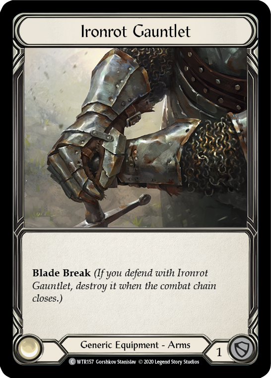 Ironrot Gauntlet [U-WTR157] (Welcome to Rathe Unlimited)  Unlimited Rainbow Foil | Good Games Morley
