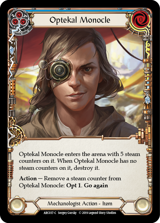 Optekal Monocle [ARC037-C] (Arcane Rising)  1st Edition Rainbow Foil | Good Games Morley