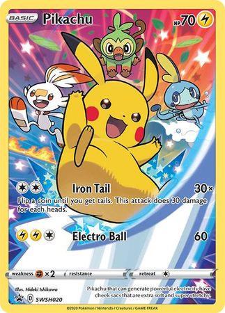 Pikachu (SWSH020) [Sword & Shield: Black Star Promos] | Good Games Morley