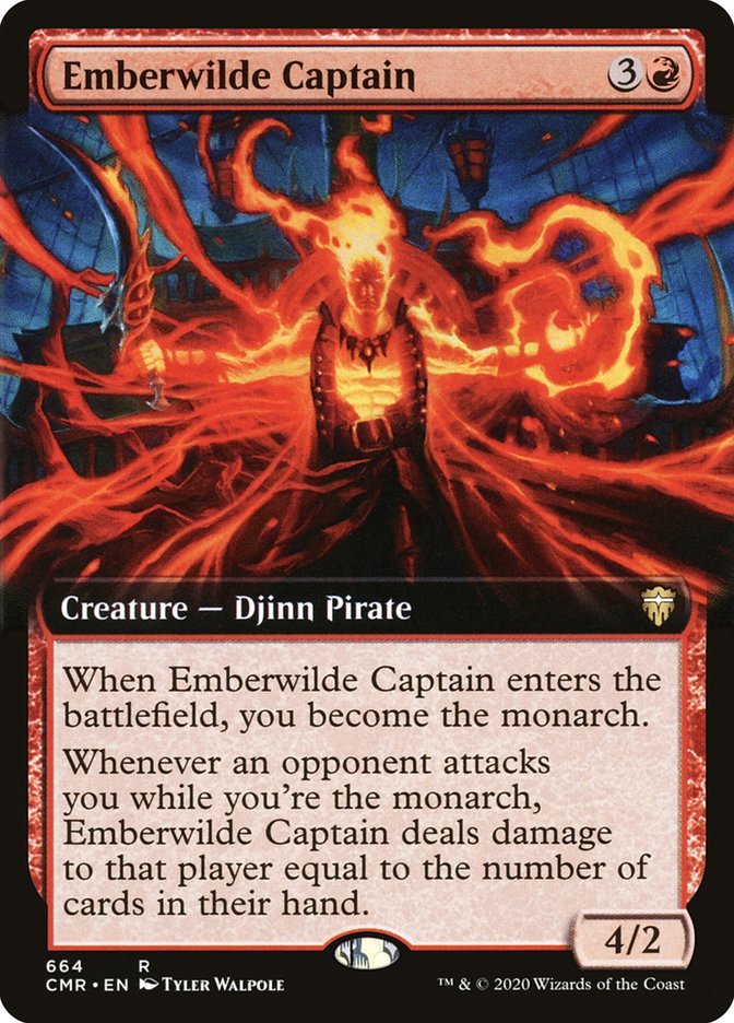 Emberwilde Captain (Extended Art) [Commander Legends] | Good Games Morley