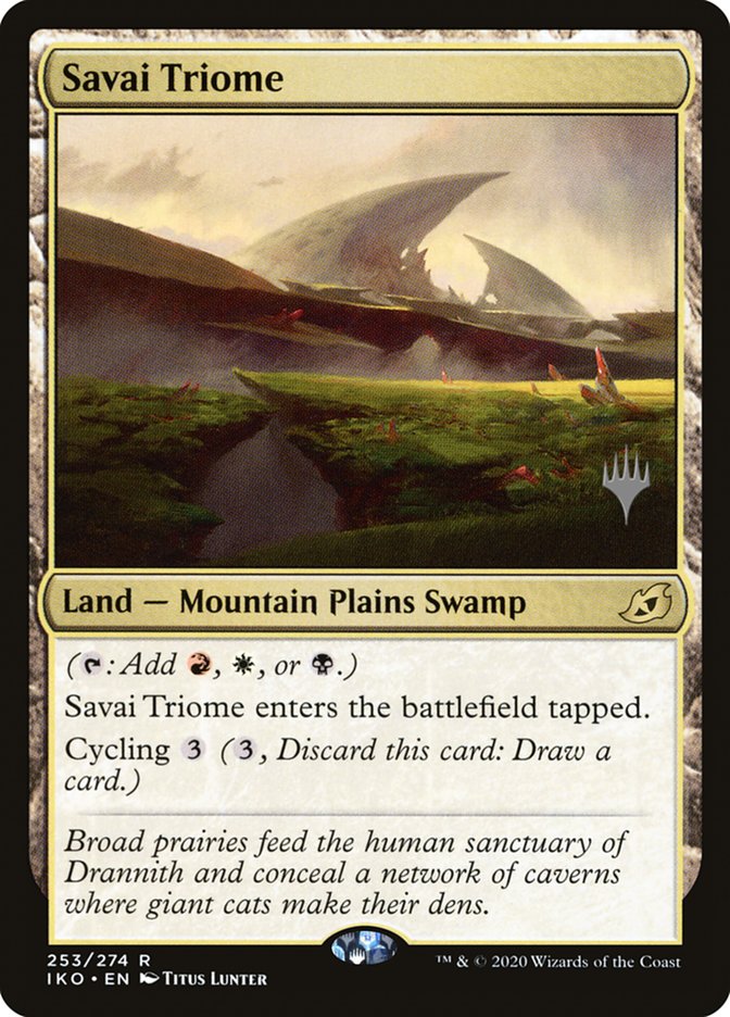 Savai Triome (Promo Pack) [Ikoria: Lair of Behemoths Promos] | Good Games Morley