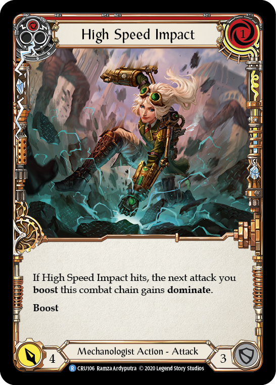High Speed Impact (Red) [CRU106] (Crucible of War)  1st Edition Rainbow Foil | Good Games Morley