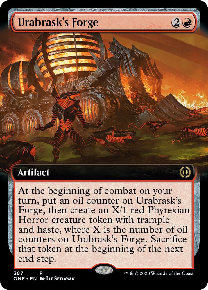 Urabrask's Forge 387/271 (Phyrexia: All Will Be One)  - Extended Art | Good Games Morley
