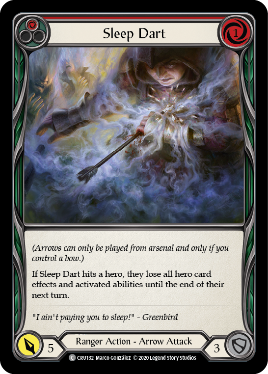 Sleep Dart (Red) [CRU132] (Crucible of War)  1st Edition Rainbow Foil | Good Games Morley