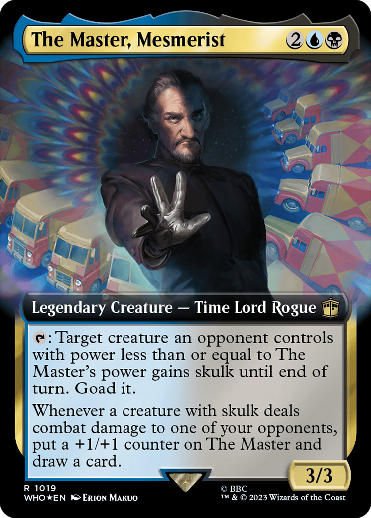The Master, Mesmerist (Extended Art) (Surge Foil) [Doctor Who] | Good Games Morley