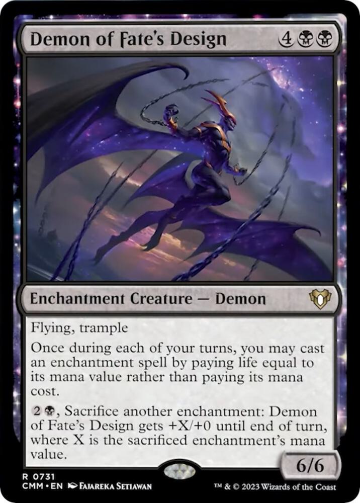 Demon of Fate's Design 731/451 (Commander Masters)  | Good Games Morley