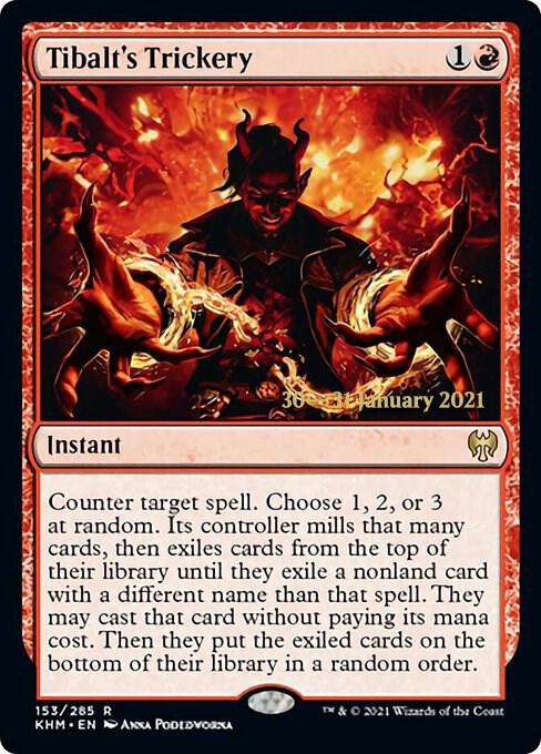 Tibalts Trickery 153s/1 (Prerelease Cards)  - Foil | Good Games Morley