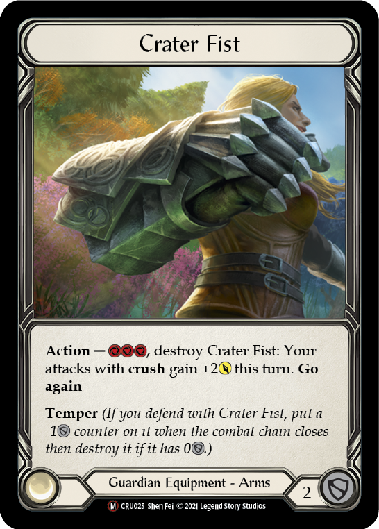 Crater Fist [U-CRU025] (Crucible of War Unlimited)  Unlimited Rainbow Foil | Good Games Morley