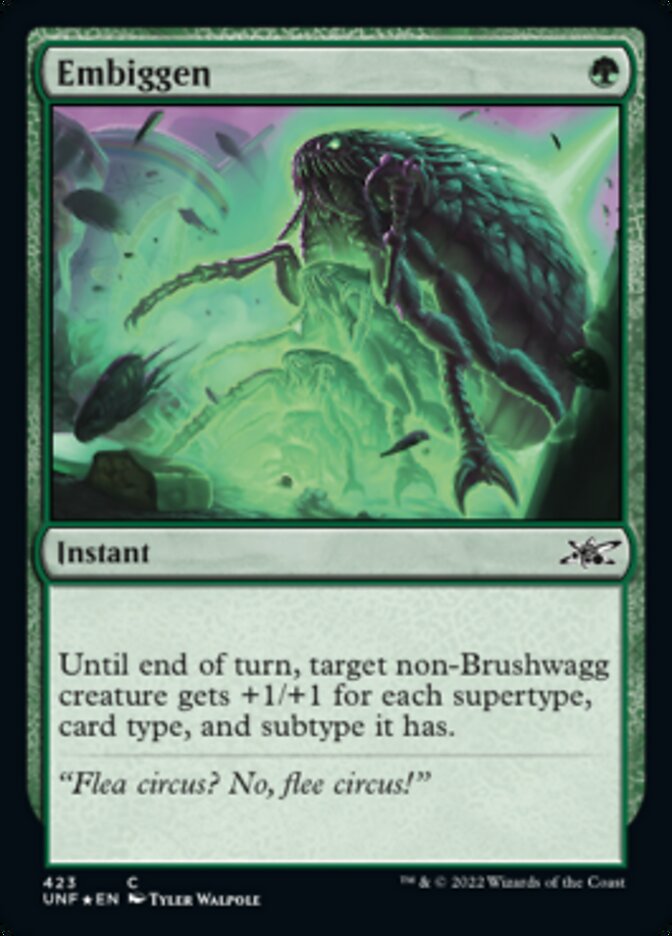 Embiggen (Galaxy Foil) [Unfinity] | Good Games Morley