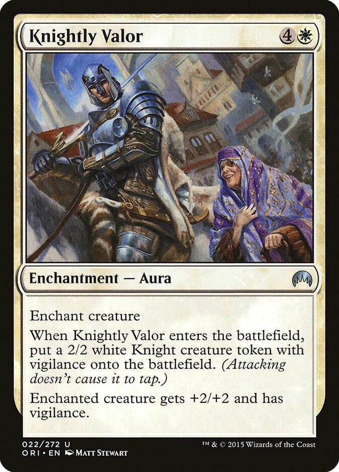 Knightly Valor 22/272 (Magic Origins)  - Foil | Good Games Morley