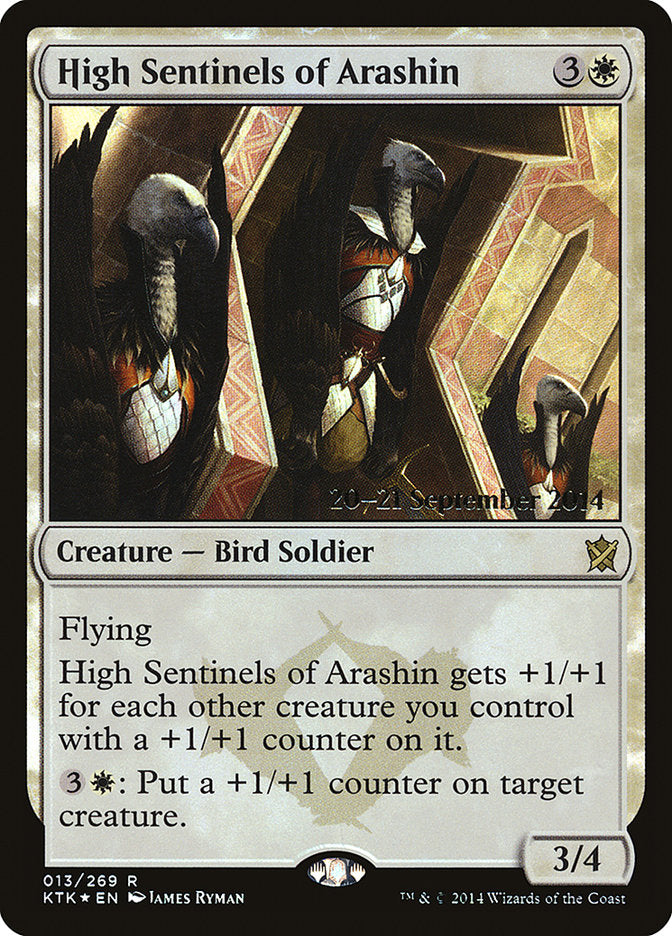 High Sentinels of Arashin [Khans of Tarkir Prerelease Promos] | Good Games Morley
