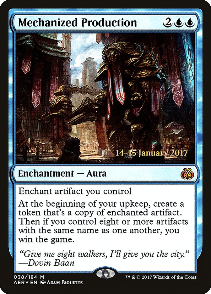 Mechanized Production [Aether Revolt Prerelease Promos] | Good Games Morley