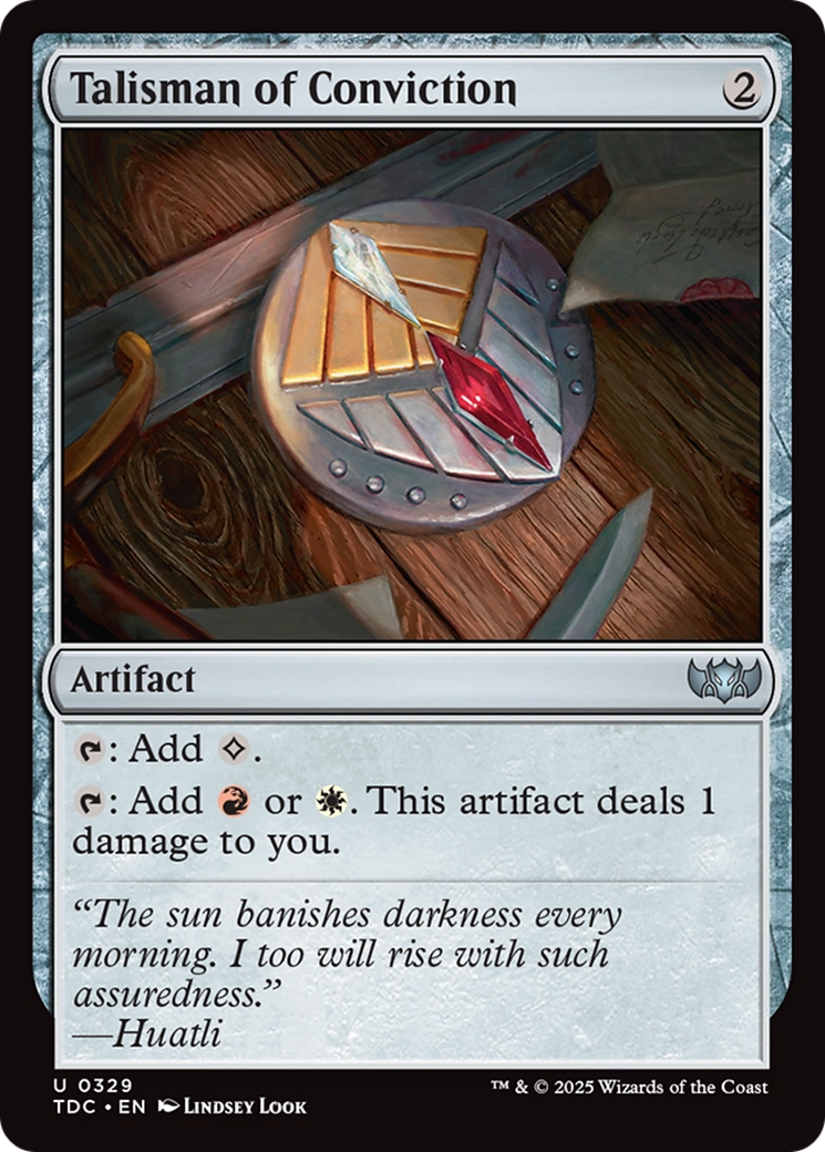 Talisman of Conviction [Tarkir: Dragonstorm Commander] | Good Games Morley