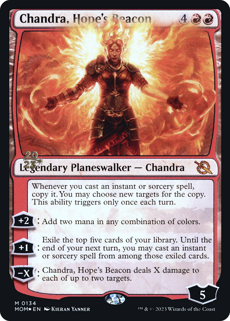 Chandra, Hope's Beacon [March of the Machine Prerelease Promos] | Good Games Morley