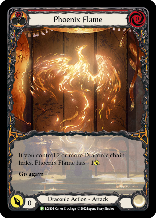 Phoenix Flame [LGS104] (Promo)  Rainbow Foil | Good Games Morley