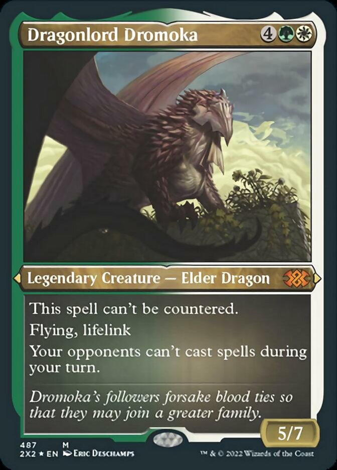 Dragonlord Dromoka (Foil Etched) [Double Masters 2022] | Good Games Morley