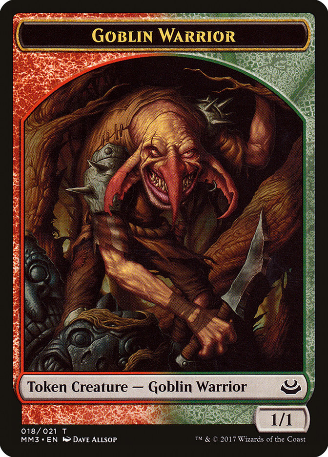 Goblin Warrior Token [Modern Masters 2017 Tokens] | Good Games Morley
