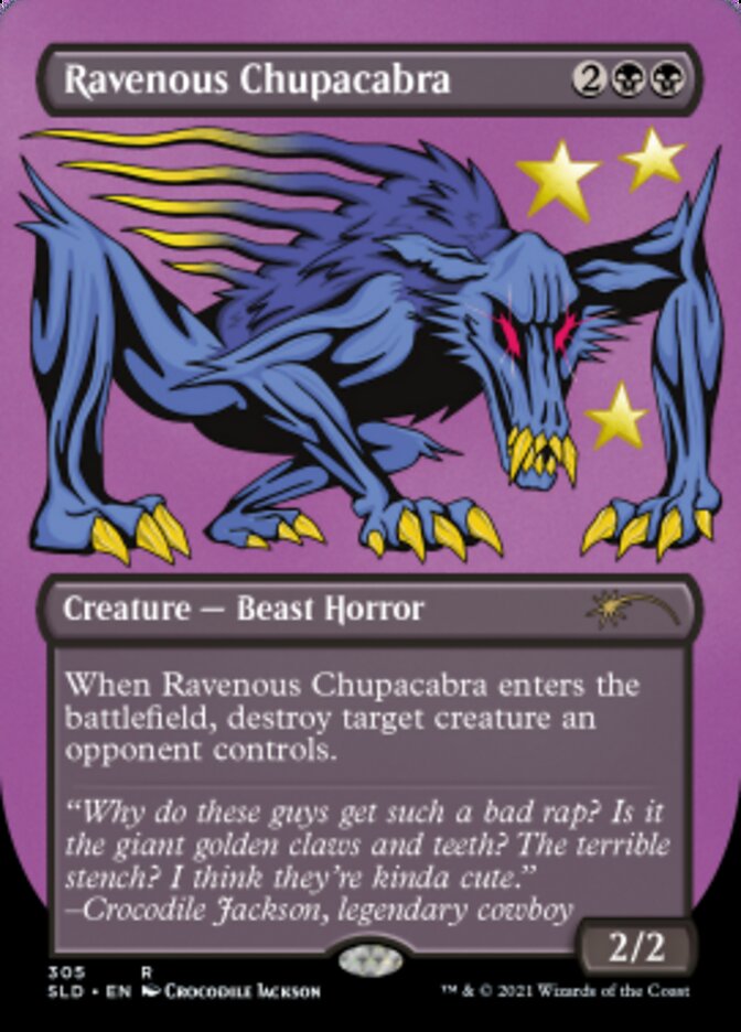 Ravenous Chupacabra (Borderless) (Foil Etched) [Secret Lair Drop Series] | Good Games Morley